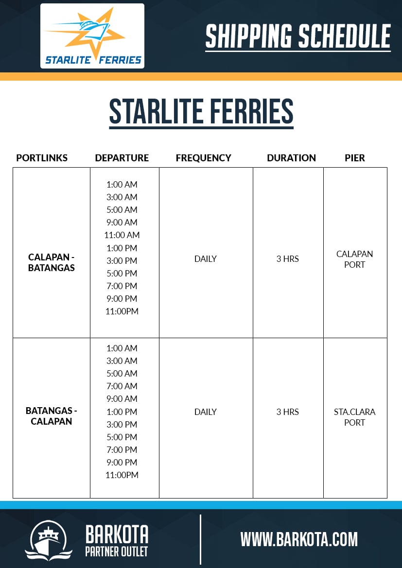 BARKOTA - Starlite Ferries