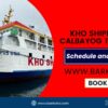 Kho Shipping Calbayog to Mobo V.V. Schedule, & Fare Rates 2024